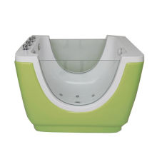 High Quality Freestanding Green Acrylic Color Air Massage Kid Bathtub